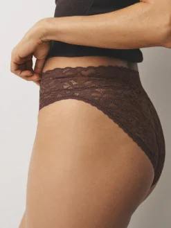 Next High Leg All Over Lace Knickers 3 Pack^Women Panties|All Lingerie