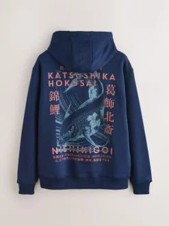 Next Blue Hokusai Licence Graphic Crew Neck Sweatshirt^ Sweatshirts & Hoodies|Sweatshirts & Hoodies
