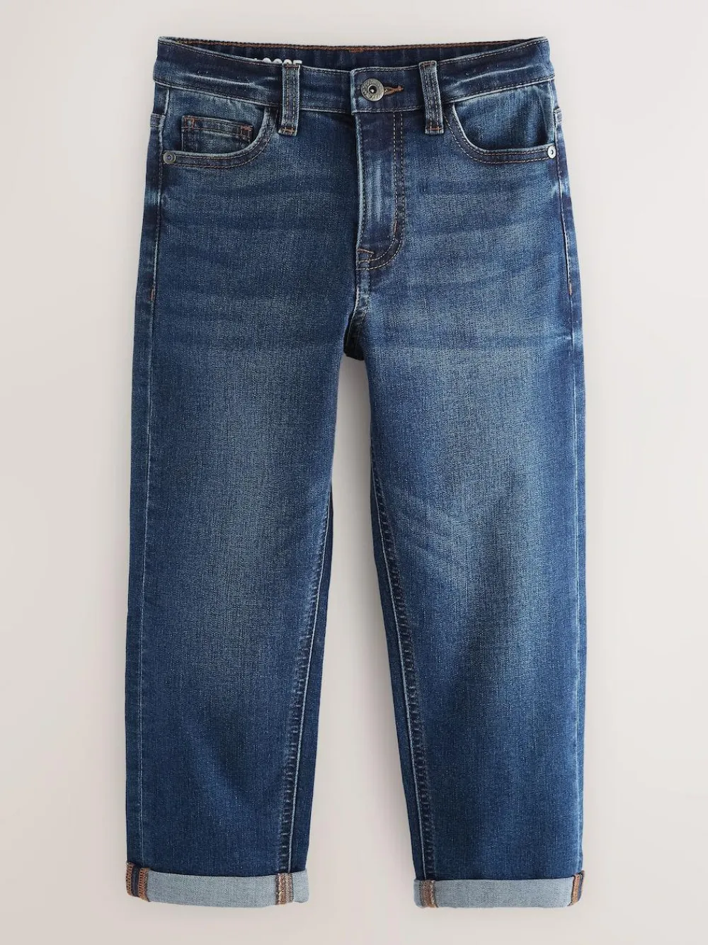 Online Next Blue Indigo Loose Fit Stretch Jeans (3-17yrs)
