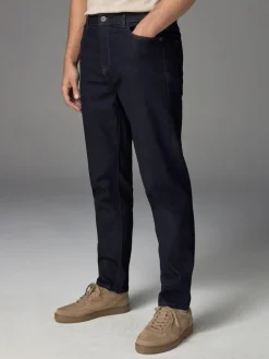 Next Blue Indigo Rinse Regular Tapered Fit Classic Stretch Jeans^ Jeans|Jeans