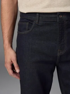 Next Blue Indigo Rinse Regular Tapered Fit Classic Stretch Jeans^ Jeans|Jeans