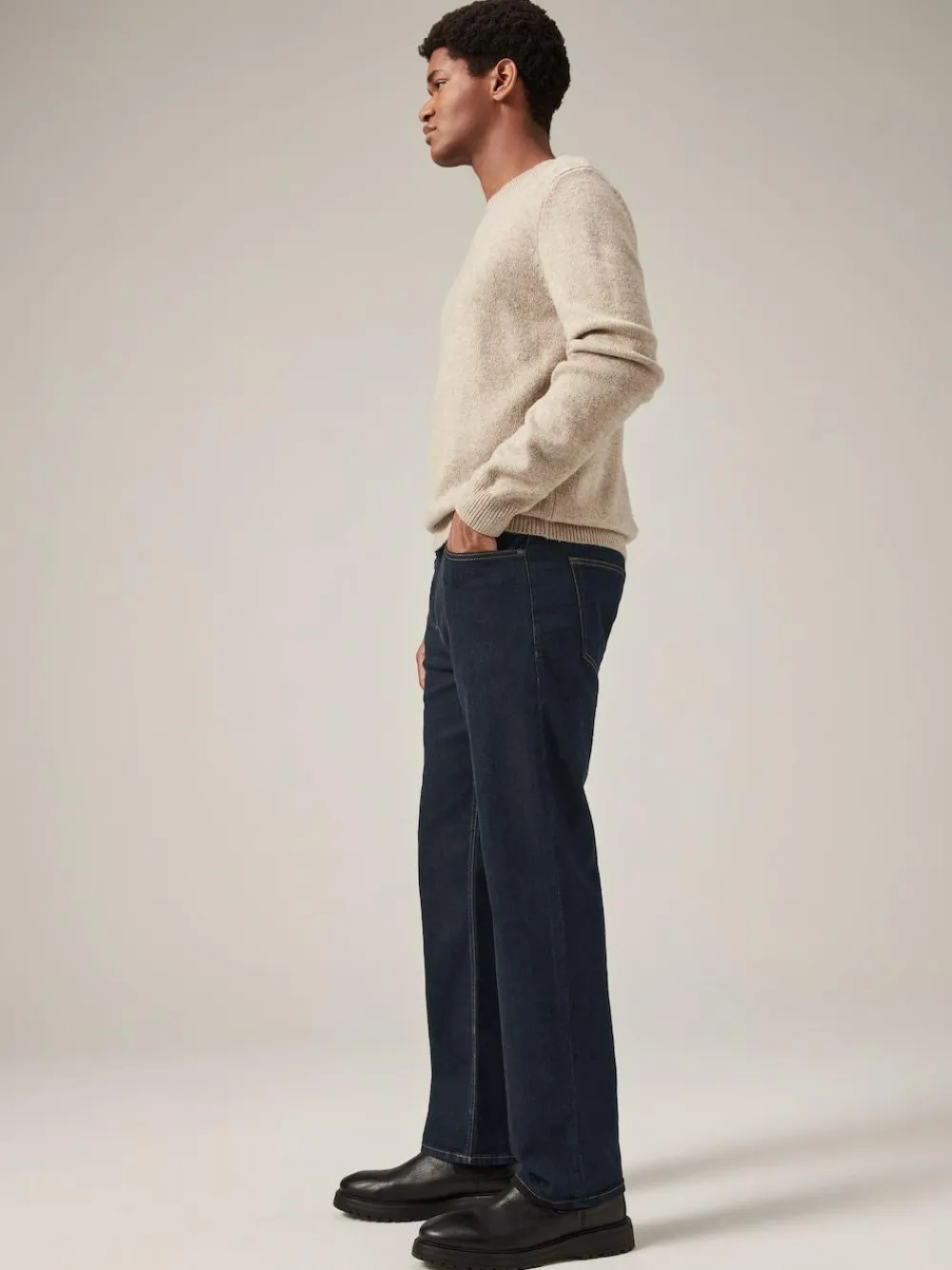 Next Blue Indigo Rinse Single Straight Fit Classic Stretch Jeans^ Jeans|Jeans