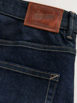 Sale Next Slim Fit Signature Selvedge Denim Jeans Blue Indigo Rinse