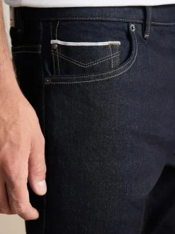 Sale Next Slim Fit Signature Selvedge Denim Jeans Blue Indigo Rinse