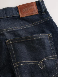 Sale Next Straight Fit Signature Selvedge Denim Jeans Blue Indigo Rinse