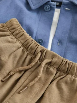 Online Next Jersey Shirt T-Shirt and Joggers 3 Piece Set (3mths-7yrs) Blue