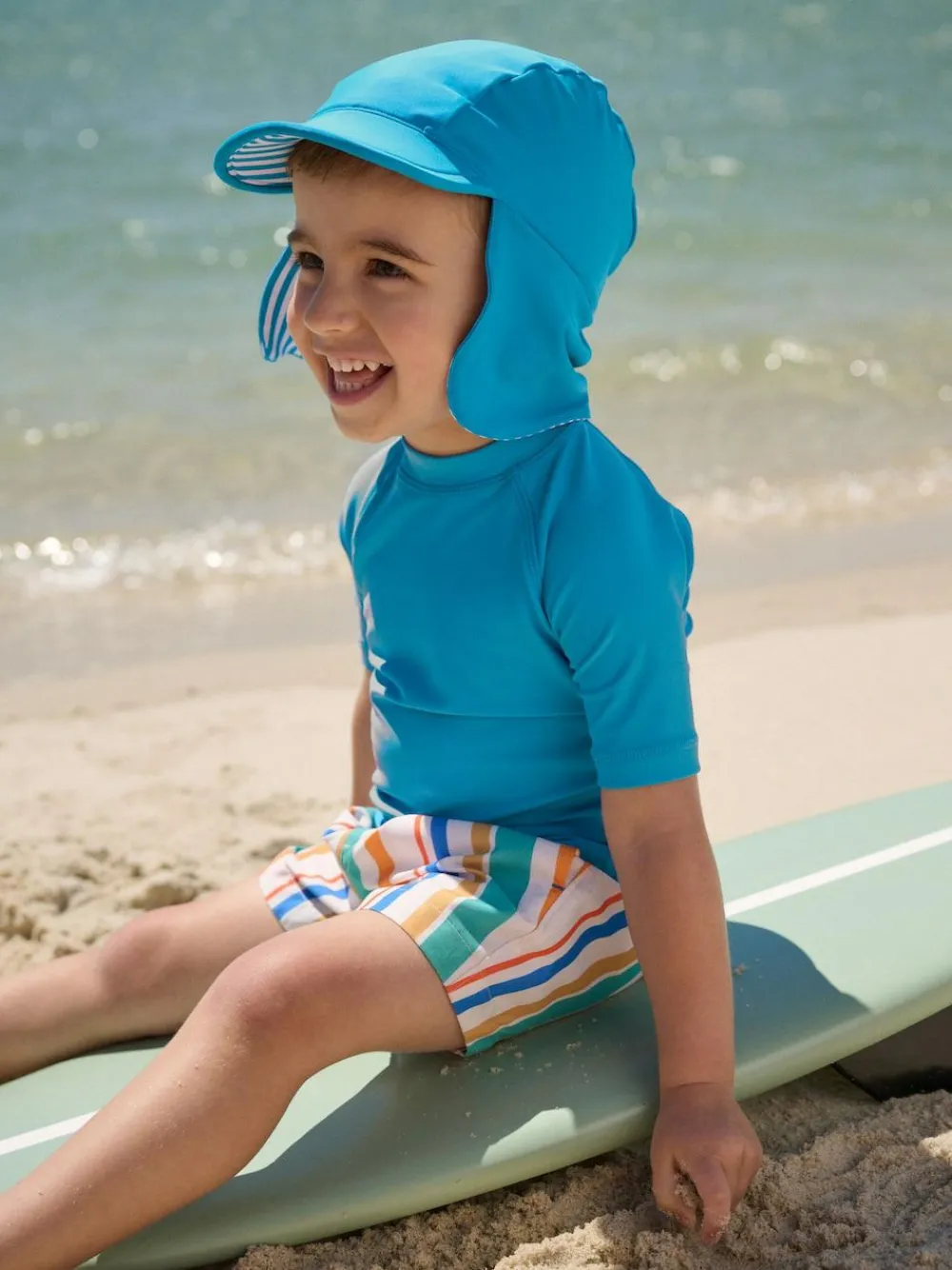 Best Next Blue Legionnaire Swim Hat (3mths-10yrs)