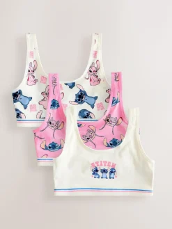 Hot Next Blue Lilo And Stitch Disney Crop Tops 3 Pack (5-16yrs)