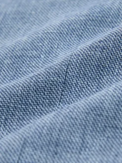 Discount Next Linen Blend Texture Suit Waistcoat Blue