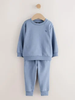 Sale Next Blue Logo Sweatshirt And Joggers Set (3mths-7yrs)