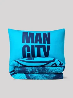 Next Blue Manchester City 100% Cotton Single Duvet Cover and Pillowcase Set