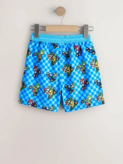 Next Blue Mario Swim Shorts (3-16yrs)^BOY Swimwear