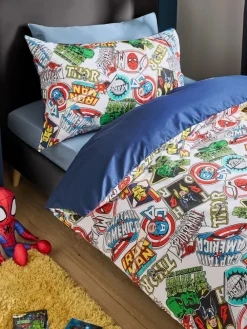 Hot Next Blue Marvel Duvet Cover and Pillowcase Set