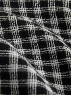 Next Blue Micro Check Long Sleeve Shirt^ Shirts