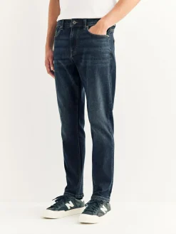 Hot Next Blue Mid Indigo Slim Fit Motionflex Jeans