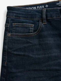 Next Blue Mid Indigo Straight Fit Motionflex Jeans^ Jeans|Jeans