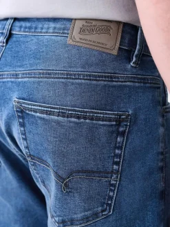 Outlet Next Blue Mid Regular Tapered Fit Motionflex Jeans