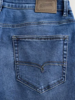 Outlet Next Blue Mid Regular Tapered Fit Motionflex Jeans