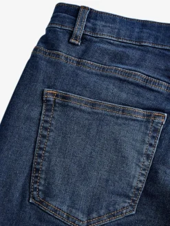 Online Next Blue Mid Regular Tapered Fit Classic Stretch Jeans