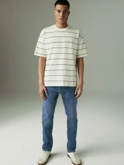 Next Blue Mid Slim Fit Motionflex Jeans^ Jeans|Jeans