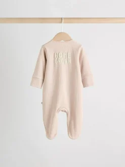 Outlet Next Blue Milk Club Baby Sleepsuits 3 Pack (0mths-2yrs)