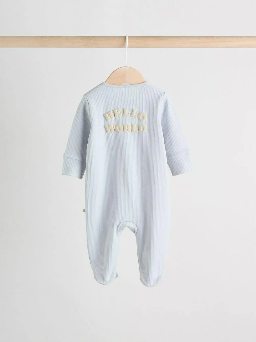 Outlet Next Blue Milk Club Baby Sleepsuits 3 Pack (0mths-2yrs)