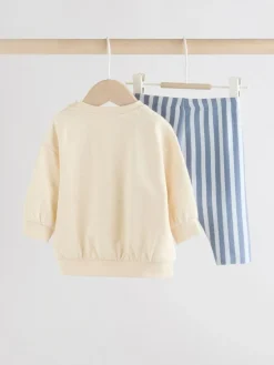 Best Next Baby Sweatshirt and Leggings Set (0mths-3yrs) Blue Milk Club