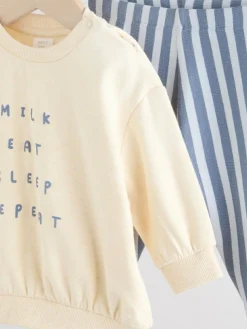 Best Next Baby Sweatshirt and Leggings Set (0mths-3yrs) Blue Milk Club