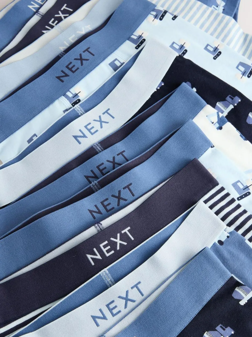 Next Blue Mini Vehicle Trunks 10 Pack (1.5-16yrs)^BOY Baby Boys|Baby Boys