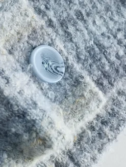 Sale Next Spacedye Knitted Crew Neck Cardigan Blue Multi