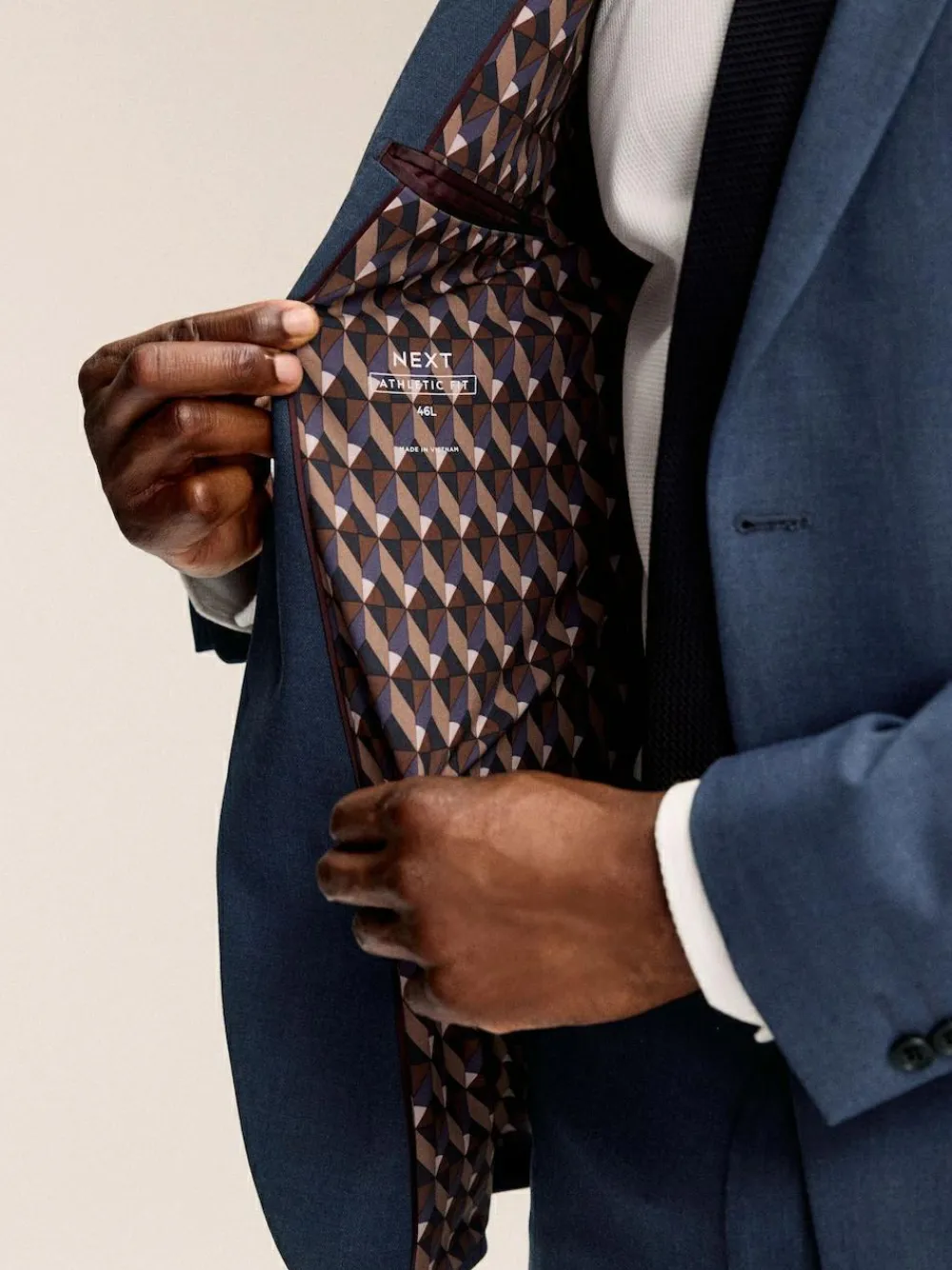 Outlet Next Muscle Fit Motionflex Stretch Suit Jacket Blue