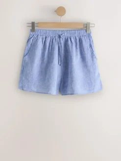 Next Blue N. Premium 100% Linen Shorts