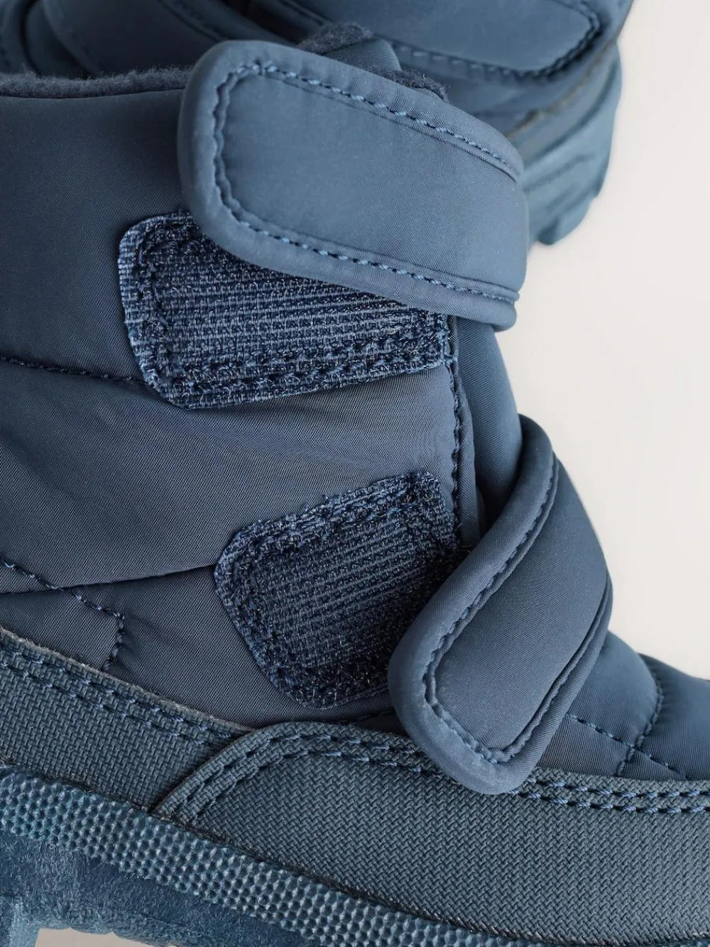 Hot Next Quilted Touch Fastening Boots Blue Navy