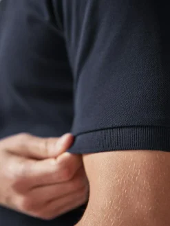 Next Blue Navy Regular Fit Short Sleeve Pique Polo Shirt^ Tops & T-Shirts