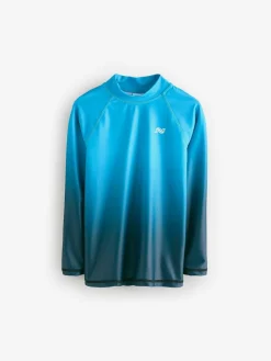 Online Next Long Sleeve Rash Vest (1.5-16yrs) Blue Ombre