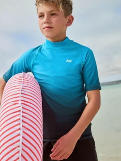 Online Next Blue Ombre Short Sleeve Rash Vest (1.5-16yrs)