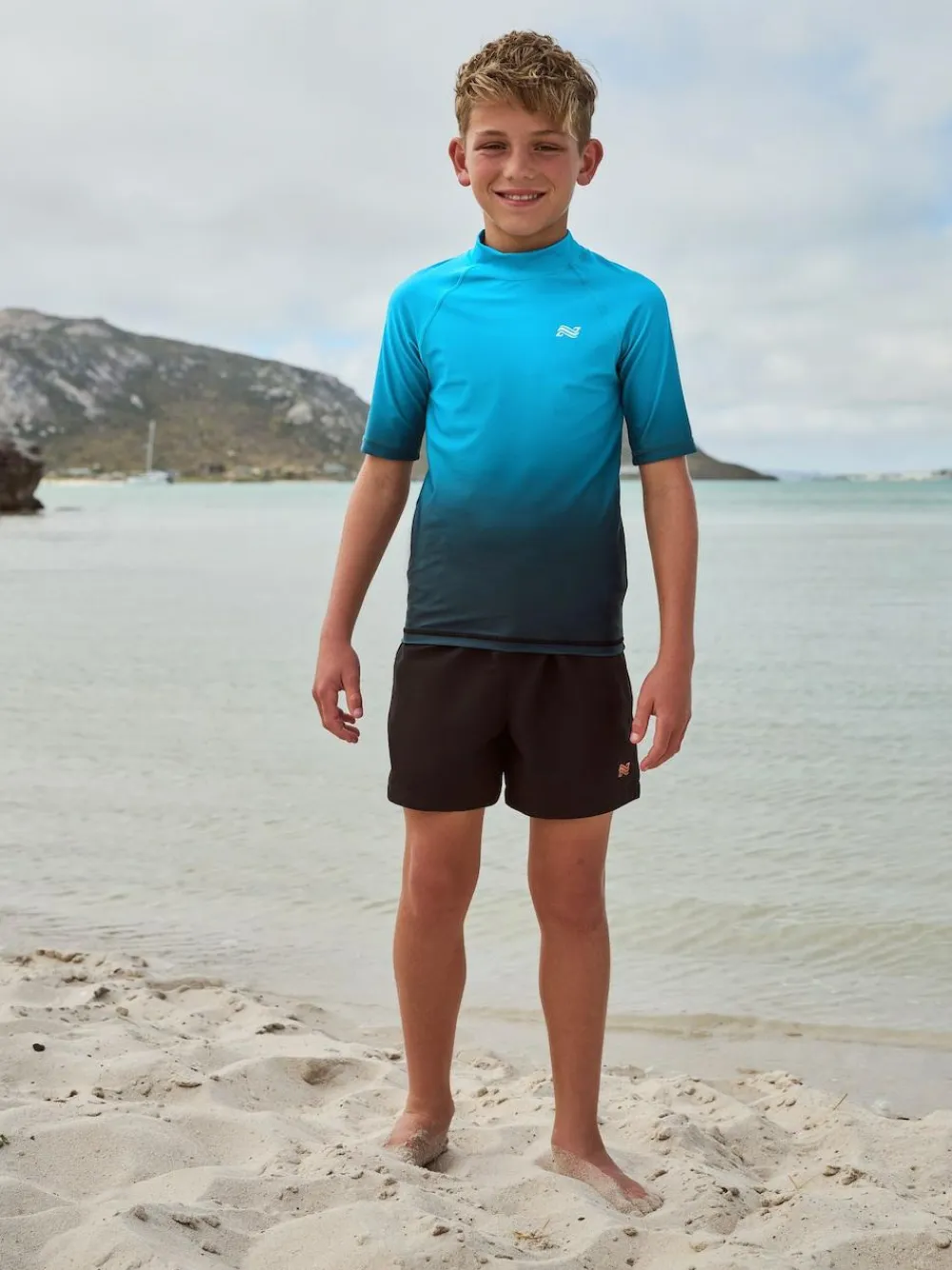 Online Next Blue Ombre Short Sleeve Rash Vest (1.5-16yrs)
