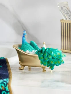 Outlet Next Blue Peacock Bath Bathroom Ornament