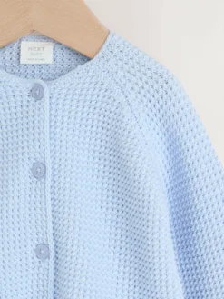 Hot Next Blue Peplum Baby Knitted Cardigan (0mths-2yrs)