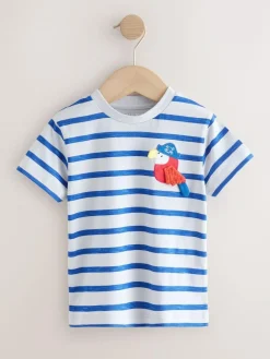Next Short Sleeve Appliqué T-Shirts 3 Pack (3mths-7yrs)^BOY Tops|Tops