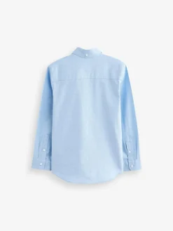 Online Next Blue Plain Single Oxford Shirt (3-16yrs)