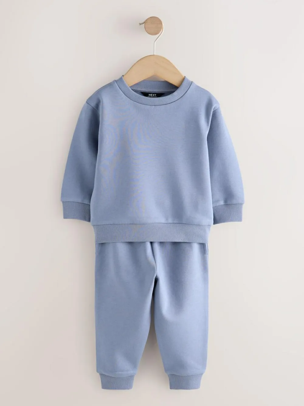Clearance Next Blue Plain Sweatshirt And Joggers Set (3mths-7yrs)