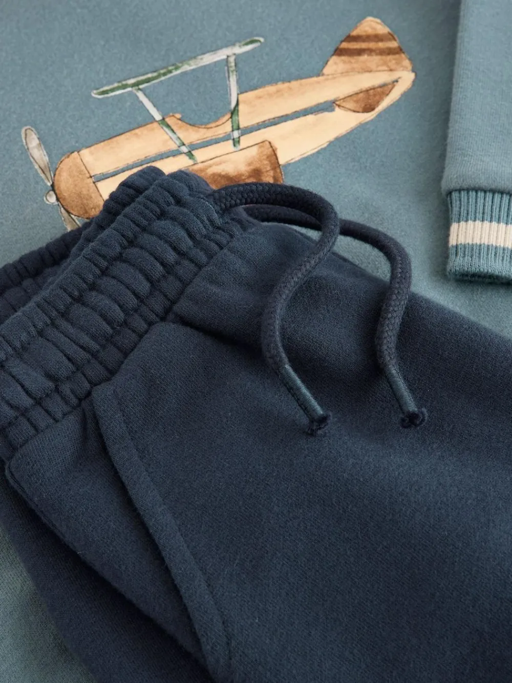 Next Blue Plane Single Sweatshirt and Joggers Set (3mths-7yrs)^BOY Sweatshirts & Hoodies|Sweat Pants