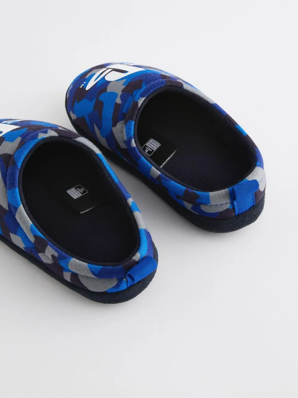 Online Next Blue Playstation Slipper Mules