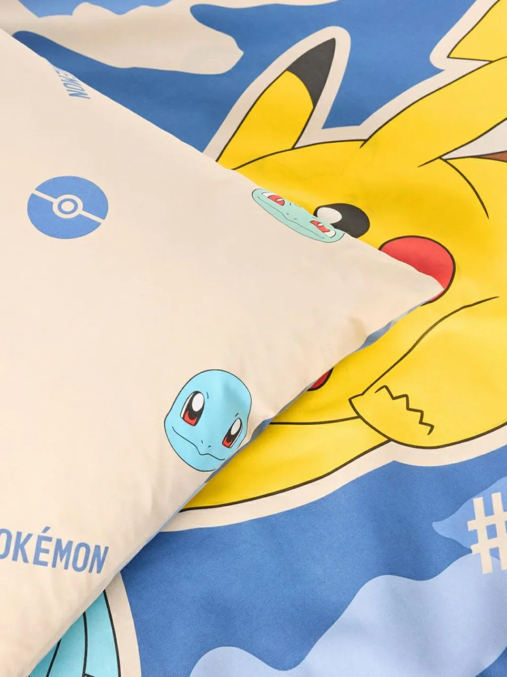 New Next Blue Pokemon Duvet Cover and Pillowcase Set
