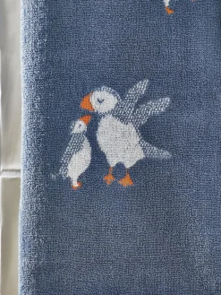 Next Blue Puffin 100% Cotton Towels^ Towels & Bathmats