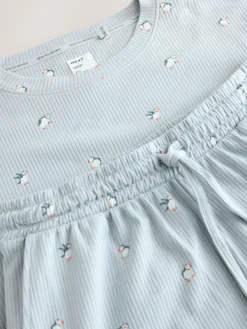 Next Ribbed Long Sleeve Pyjamas^Women All Night & Lounge|Nightwear