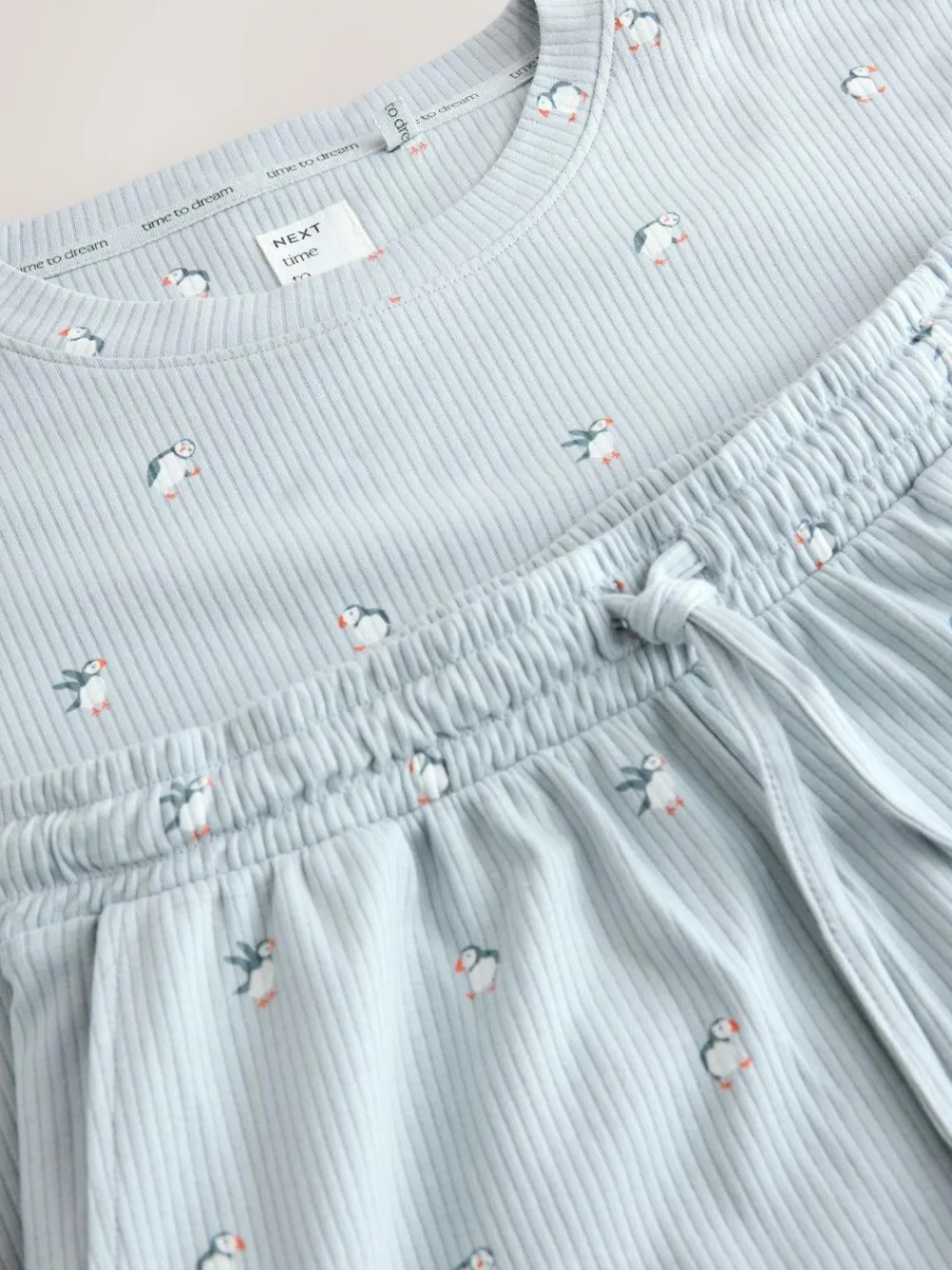 Next Ribbed Long Sleeve Pyjamas^Women All Night & Lounge|Nightwear