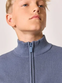 Discount Next Quarter Zip Jumper (3-16yrs) Blue