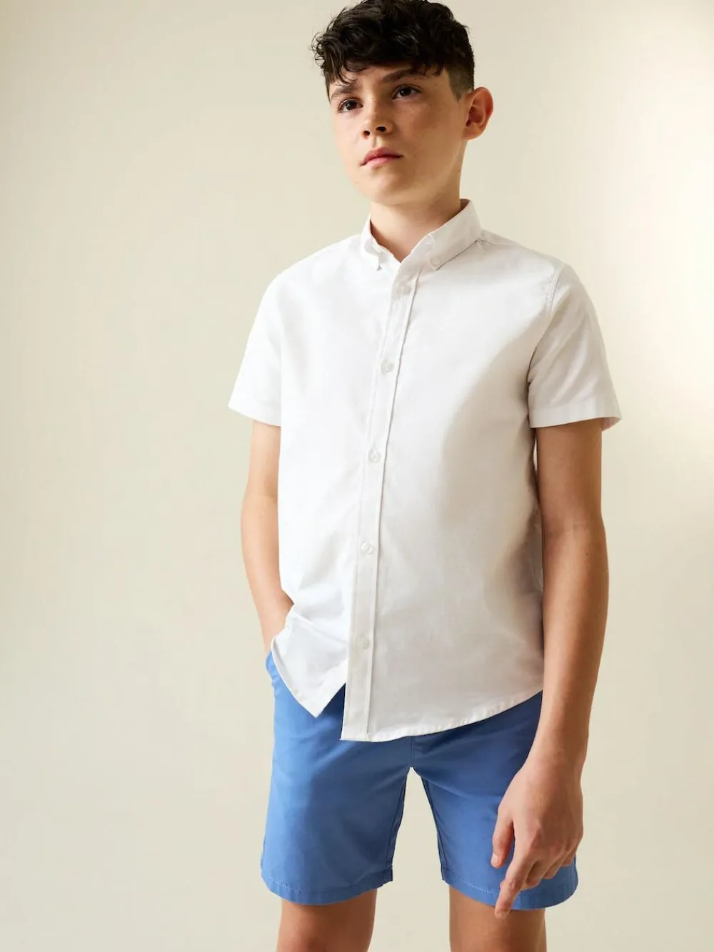 Next Blue Regular Fit Chino Shorts (3-16yrs)^BOY Shorts